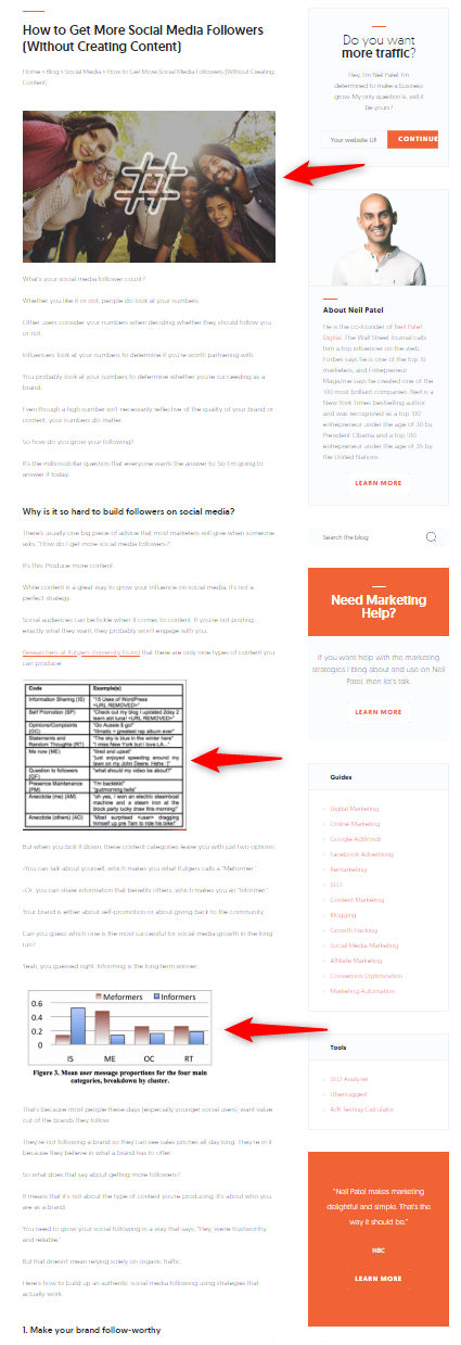 use visuals to break up large chunks of text undullify unlimited graphic design subscription service